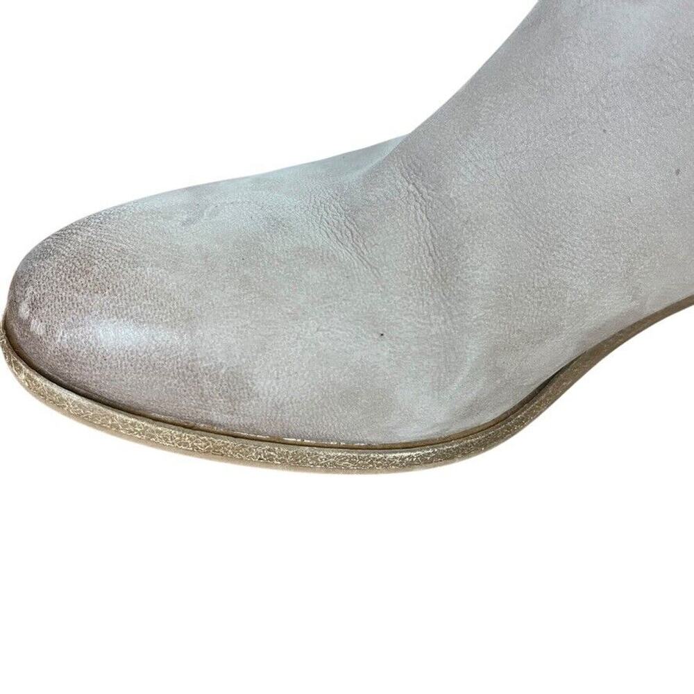 Vince Camuto Prestetta Womens Gray Chunky Heel Ankle Boots Booties Leather 7.5 - Picture 5 of 16